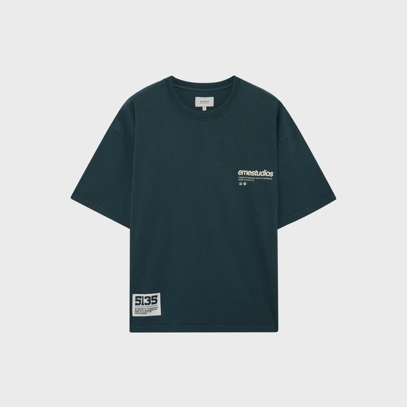 Open Up Petrol Oversized Tee - Eme Studios