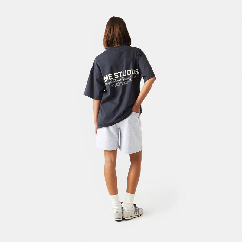 Iconic Raven Oversized Tee - Eme Studios