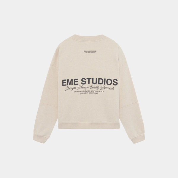 Iconic Heather Oversized Crewneck - Eme Studios