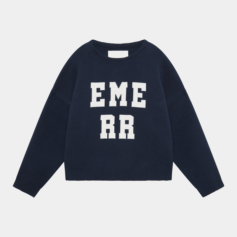 R Roller Navy Knit