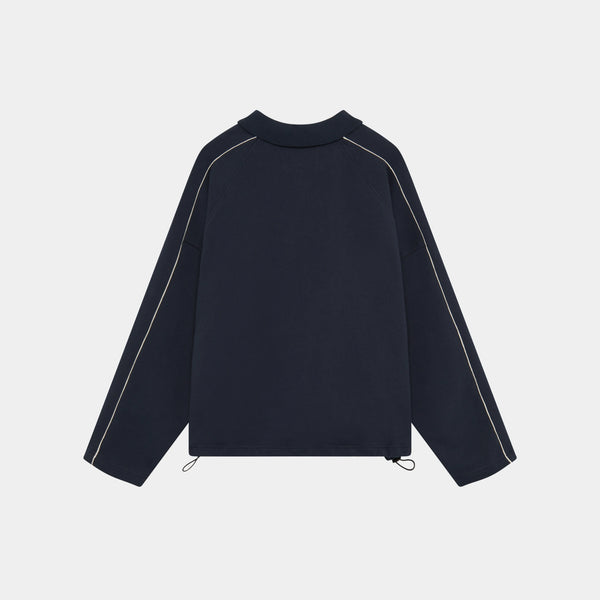 Fraser Navy Polo Sweatshirt