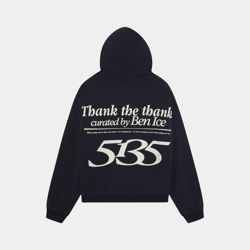 5135 Navy Oversized Hoodie - Eme Studios