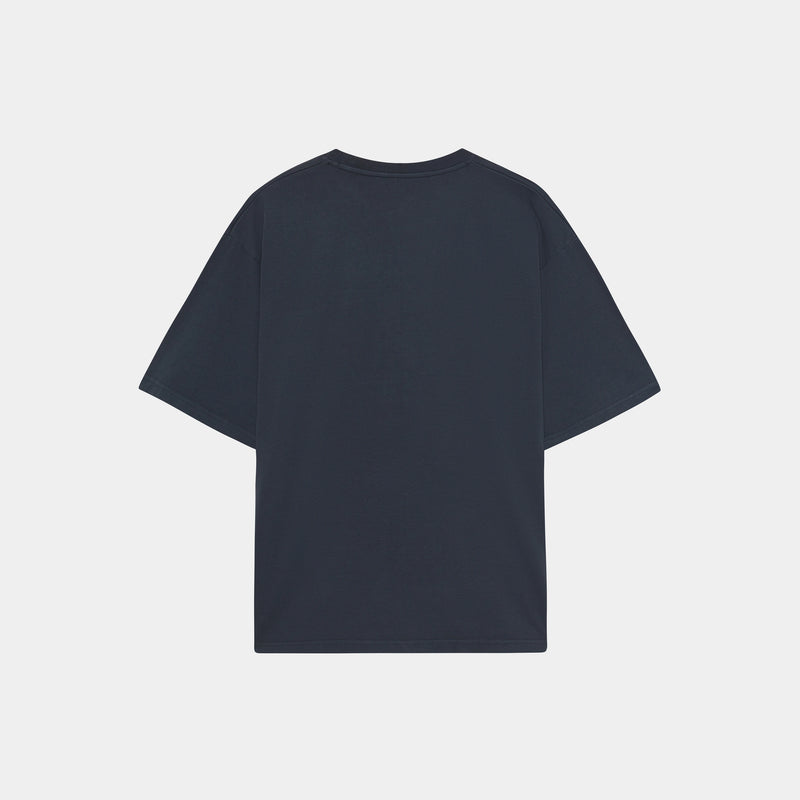 Loungewear Navy Oversized Tee - Eme Studios