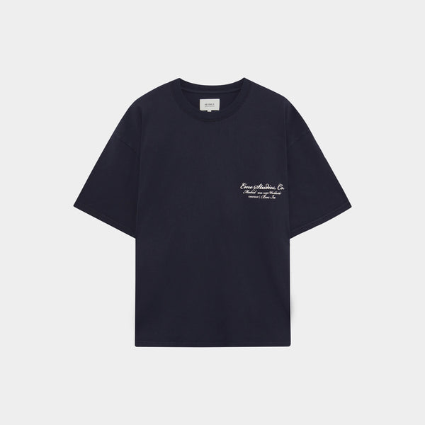 Awakening Navy Oversized Tee - Eme Studios