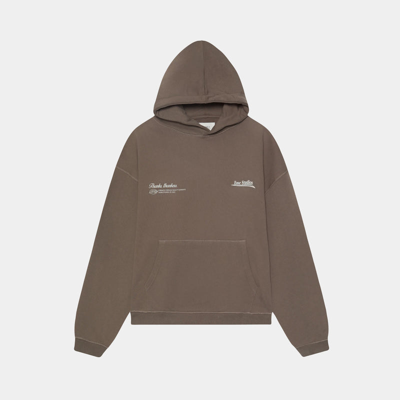 Rush Muddy Brown Oversized Hoodie - Eme Studios