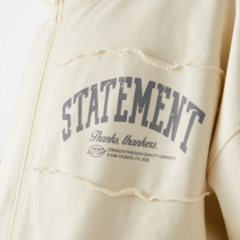 Fragment Off Sand Zipped Hoodie - Eme Studios