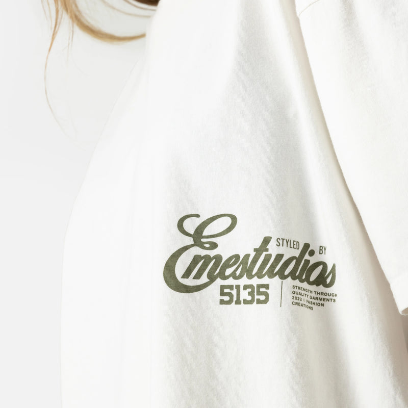 Courage Off Sand Oversized Tee - Eme Studios